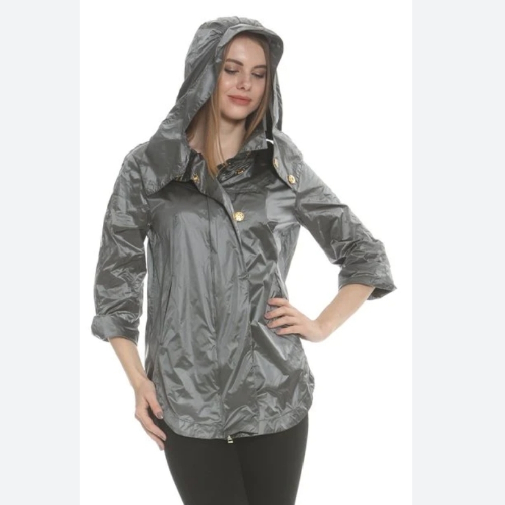 Ciao Milano Olive Maria Raincoat Size M (8-10)